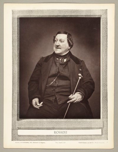 Gioachino Antonio Rossini (olasz zeneszerző, 1792-1868) alkotó: Etienne Carjat