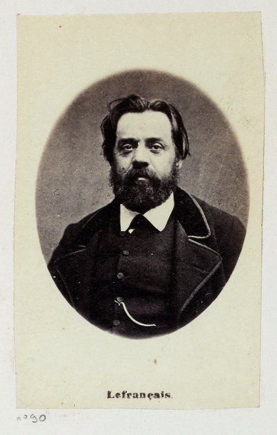 Lefrançois Adolphe Gustave, más néven Gustave Lefrançais (1826-1901). Tanítóként 1849-ben Pauline Rolanddal (1805-1852) megalapította a Szocialista Tanítók Egyesületét. A Kommün tagjaként a Munkaügyi és Pénzügyi Bizottságban foglalt helyet.... alkotó: Etienne Carjat