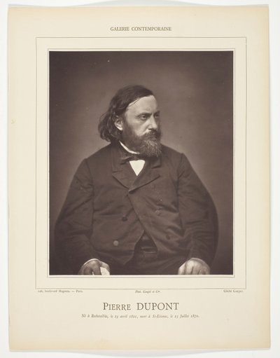 Pierre Dupont alkotó: Etienne Carjat