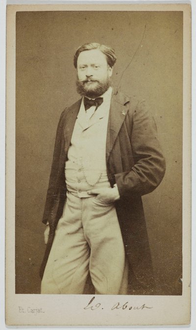 Edmond About (1828-1885) regényíró és publicista portréja alkotó: Etienne Carjat