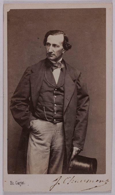 Jules Chaumont (-1866) portréja, (színész) alkotó: Etienne Carjat