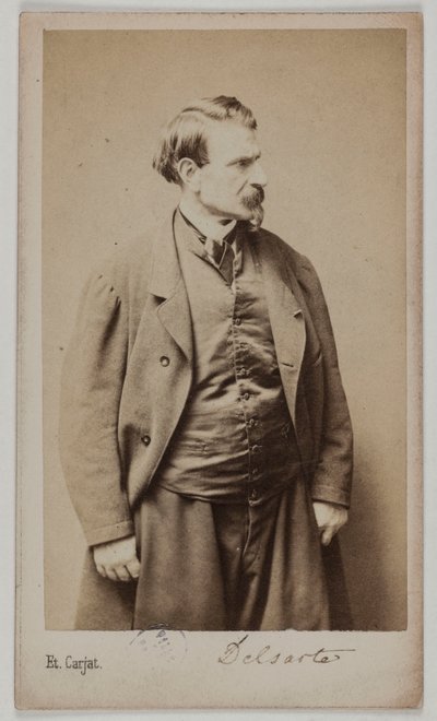François Delsarte portréja, 1870-90 körül (albumin nyomat) alkotó: Etienne Carjat