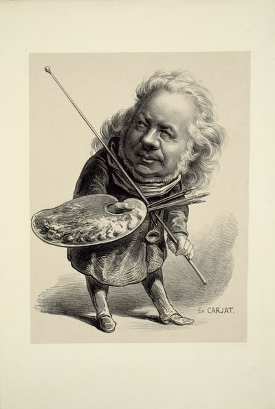 Honoré Daumier portréja alkotó: Etienne Carjat