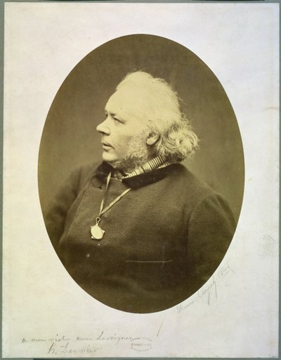 Honore Daumier (1808-79) portréja 1861 (albumnyomat) alkotó: Etienne Carjat