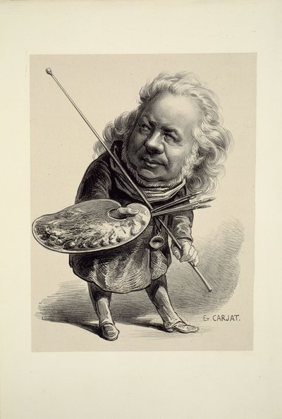 Honoré Daumier portréja alkotó: Etienne Carjat