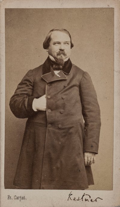 Jean-Georges Kastner zeneszerző portréja 1810-1867, 1867. alkotó: Etienne Carjat