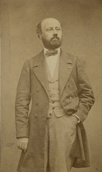 François Bazin zeneszerző portréja 1816-1878, kb. 1760. alkotó: Etienne Carjat