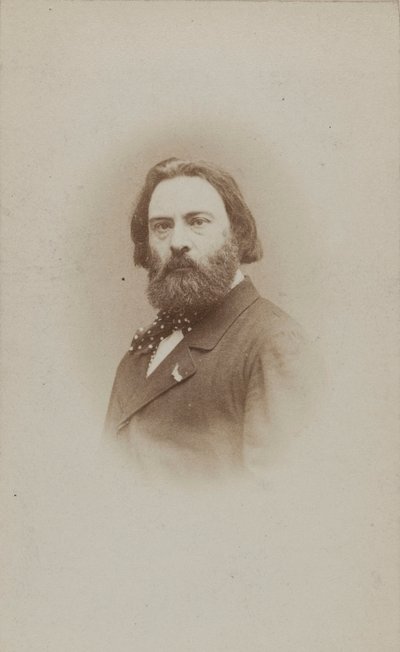 Émile Prudent zongoraművész és zeneszerző portréja 1817-1863, 1860 körül. alkotó: Etienne Carjat