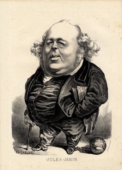 repülő levél - Illusztráció: Etienne Carjat (1826-1906): Janin Jules (1804-1874) alkotó: Etienne Carjat