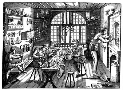 Etienne Delaune műterme, 1576, 1870. alkotó: Etienne Delaune