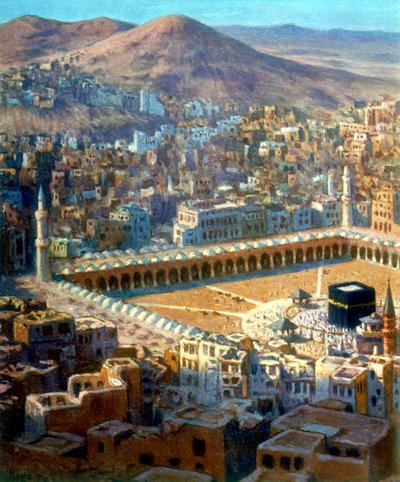 „Nézet Mekkára”, Mohamed élete, Allah Prófétája, 1880-c1920 alkotó: Alphonse Etienne Dinet