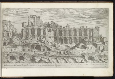 Palatijn te Róma Bouwwerken uit de oudheid (sorozat címe) Az ókori Róma maradványait Stefano Du Perac Parisino gyűjtötte össze és fényképezte perspektivikusan (a sorozat címe a tárgyon) alkotó: Etienne Duperac