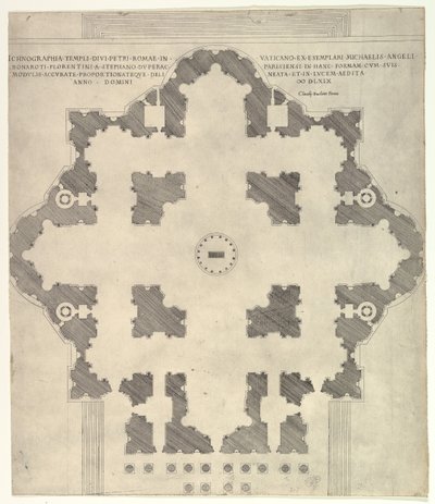 Szent Péter terve Peters, 1569 alkotó: Etienne Duperac