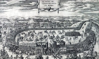 Dupérac Testaccio ünnepe 1554 alkotó: Etienne Duperac