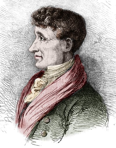 Joseph Joubert (1754-1824) francia író portréja. Bocour metszete a „Le Magasin festői”-ben alkotó: Etienne Gabriel Bocourt