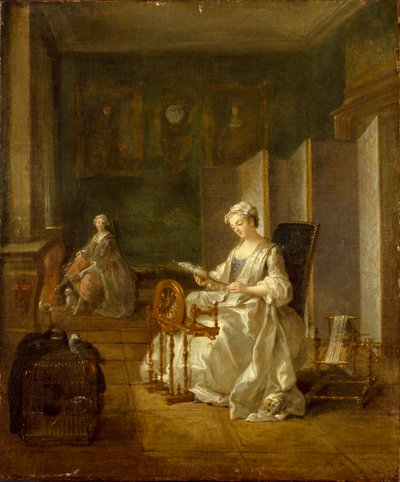 Belső két nővel, 1730-as évek vége – 1740-es évek eleje alkotó: Étienne Jeaurat