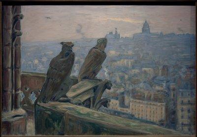 Párizs a Notre-Dame felől nézve alkotó: Etienne Moreau-Nelaton
