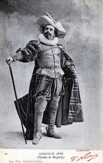 Constant Coquelin, más néven Coquelin aîné (1841 - 1909) Cyrano de Bergerac jelmezében (fotó) alkotó: Etienne Neurdein