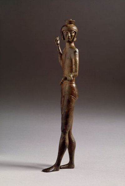 Etruszk civilizáció: bronz harcos szobor alkotó: Etruscan