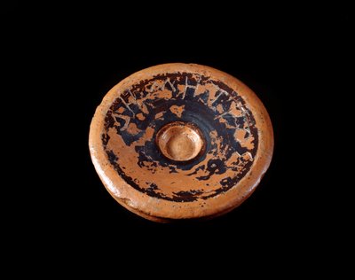 Etruszk civilizáció: Demeter istennőnek szentelt terrakotta vágástöredék Kr.e. 550-530 - Graviscából, Olaszországból alkotó: Etruscan