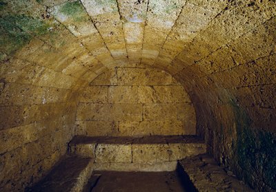 Etruszk civilizáció: del Gran Duca (nagyherceg vagy nagyherceg) sírjának képe, Kr.e. 3. század vége. Chiusi, Olaszország alkotó: Etruscan Etruscan