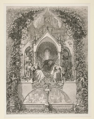 Dornrose. Maehrchen von Grimm. (Csipkerózsika. Grimm mese) alkotó: Eugen Napoleon Neureuther
