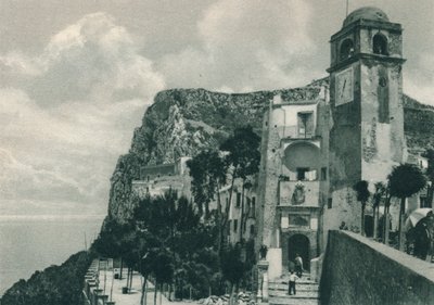 Templom a parton, Capri, Olaszország, 1927 alkotó: Eugen Poppel