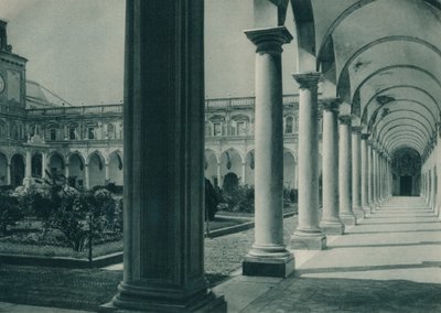 Kolostorok a San Martino kolostorban, Nápoly közelében, Olaszországban, 1927 alkotó: Eugen Poppel