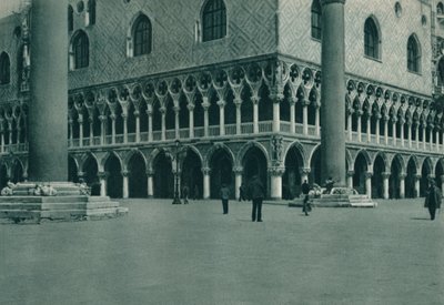 A Dózsa-palota sarka a Piazzetta di San Marco-n, Velence, Olaszország, 1927 alkotó: Eugen Poppel