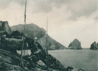 Marina Piccola madarászhálókkal, Capri, Olaszország, 1927 alkotó: Eugen Poppel