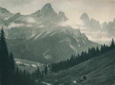 Pala Group, San Martino di Castrozza, Dolomitok, Olaszország, 1927 alkotó: Eugen Poppel