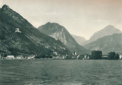 Riva del Garda a Garda-tóból, Olaszország, 1927 alkotó: Eugen Poppel