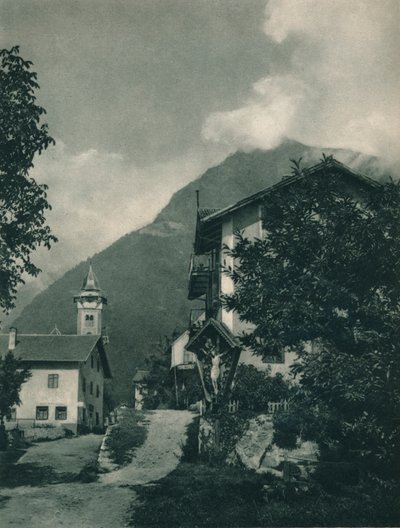 Út a tiroli kastélyhoz, Merano, Dél-Tirol, Olaszország, 1927 alkotó: Eugen Poppel