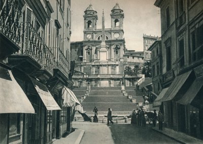 Spanyol lépcső és Trinita dei Monti templom, Róma, Olaszország, 1927 alkotó: Eugen Poppel
