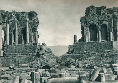 A Görög Színház színpada, Taormina, Szicília, Olaszország, 1927 alkotó: Eugen Poppel