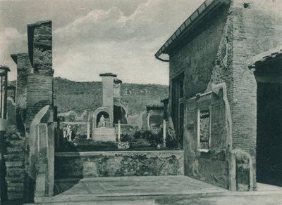 A fórumhoz vezető utca, Pompei, Olaszország, 1927 alkotó: Eugen Poppel