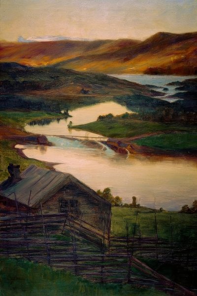 Fran Fossheim, Valdres, Vázlat alkotó: Eugen Prinz von Schweden