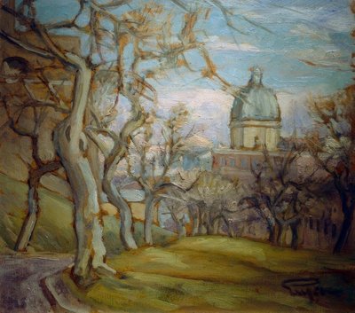 Monte Gianicolo alatt alkotó: Eugen Prinz von Schweden