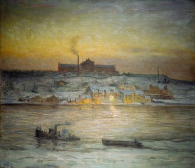Kora téli reggel alkotó: Eugen Prinz von Schweden