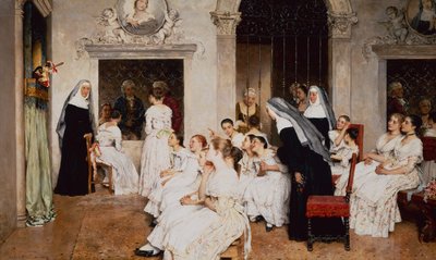 Kolostor jelenete Velencében (olaj, vászon) alkotó: Eugen von Blaas