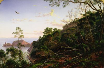 Pulpit Rock Melbourne közelében, Victoria államban alkotó: Eugen von Guerard