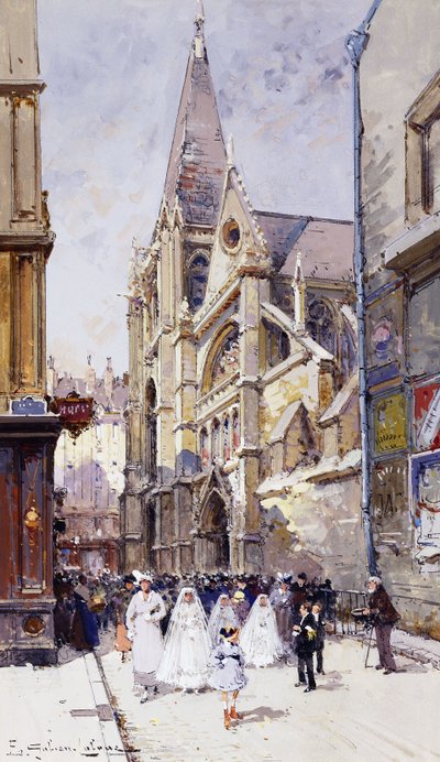Kommunikátorok Párizsban alkotó: Eugene Galien Laloue
