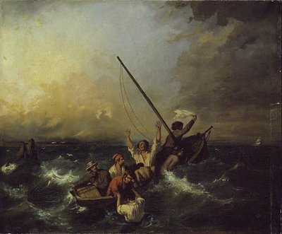 Hajóroncs (olaj, vászon) alkotó: Eugene (after) Isabey
