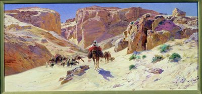 Karaván a sivatagban alkotó: Eugene Alexis Girardet