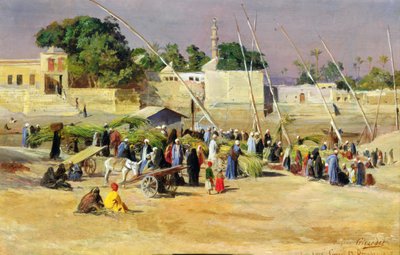 Nádeladók a Níluson, alkotó: Eugene Alexis Girardet