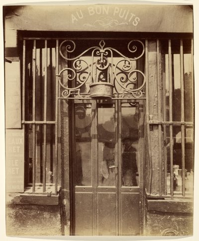 A jó kútnál, Rue Michel Le Conte 36. (III. kerület) alkotó: Eugène Atget