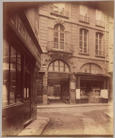 Erkély, rue Saint-André-des-Arts alkotó: Eugène Atget