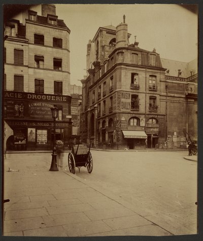 A Rue Saint-Martin és a Rue de la Verrerie sarka alkotó: Eugène Atget