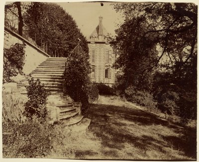 Courbevoie, a Belle Gabrielle nevű régi kastély alkotó: Eugène Atget