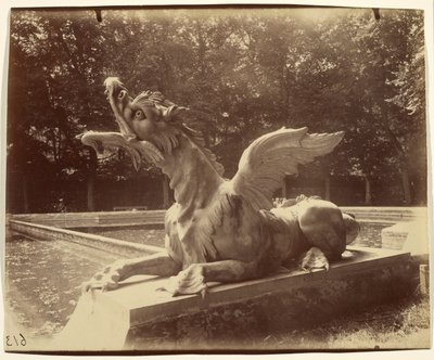 Grand Trianon, sárkány Hardy műve alkotó: Eugène Atget